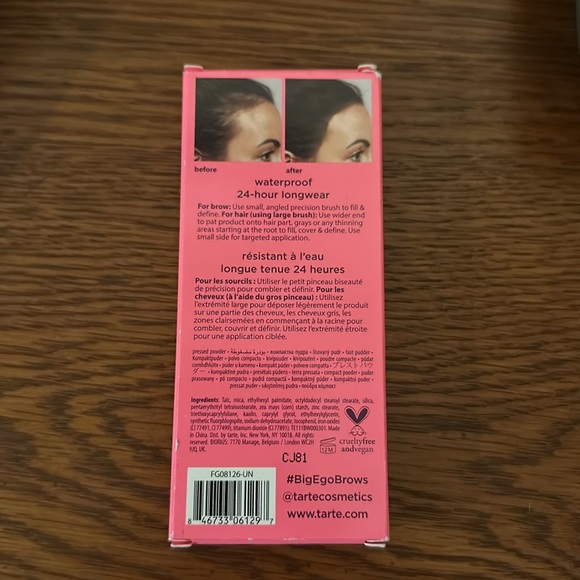 BNIB Tarte Big Ego brow and root kit - Picture 3 of 7